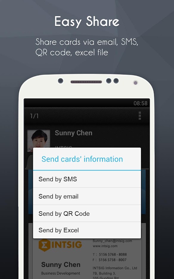 Business Card Reader App - CamCard vs. WorldCard vs. Business Card Reader: card ... - Name, phone number, email etc.