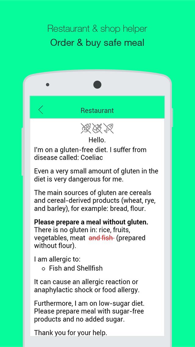 Safe Gluten Free Travel Screen 3