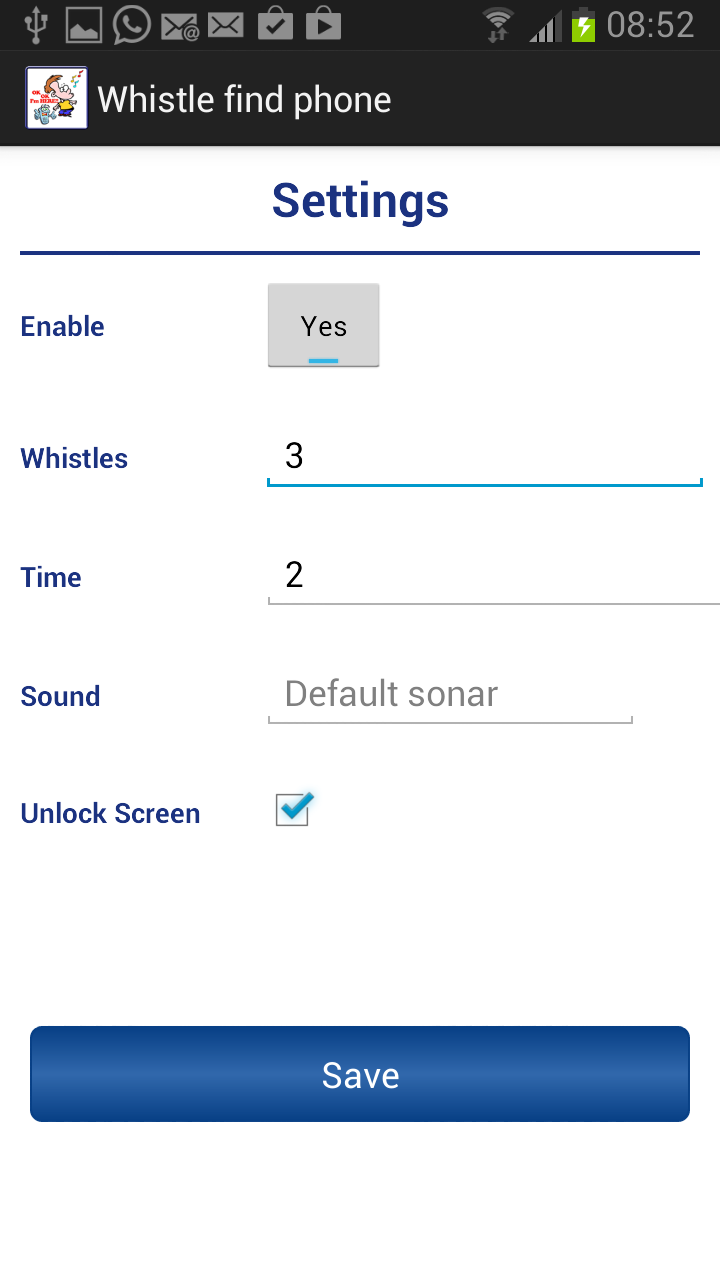 Whistle find phone Screen 3