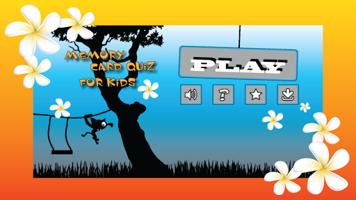 Memory Card Game Quiz for Kids