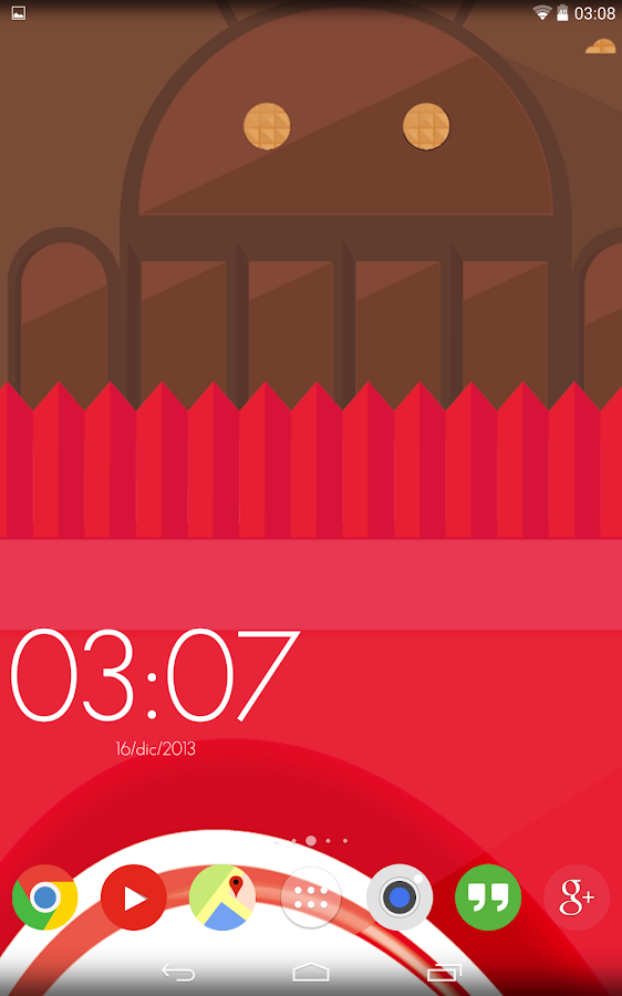 FlatDroid (GO APEX NOVA THEME) - screenshot
