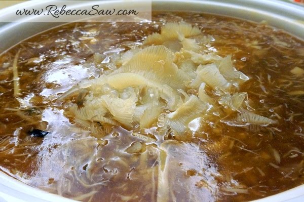 Braised Shark’s Fin Soup with Dried Scallop, Fish Lips and