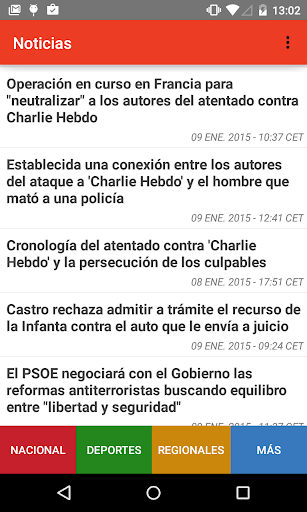 Noticias de España y El Tiempo