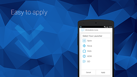 Minimalistic Icons | Blue poster 4