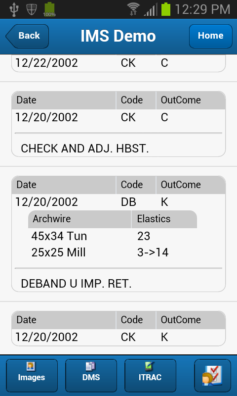   IMS Mobile: screenshot 