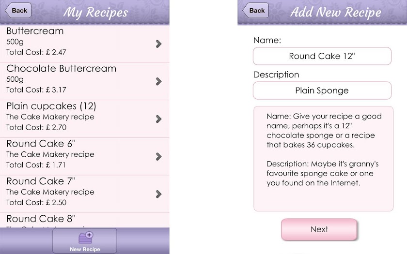 Cost A Cake Pro Screen 3