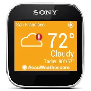 AccuWeather - Sony SmartWatch - screenshot thumbnail