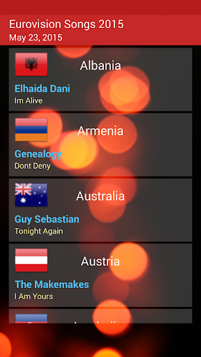 Songs for Eurovision 2015