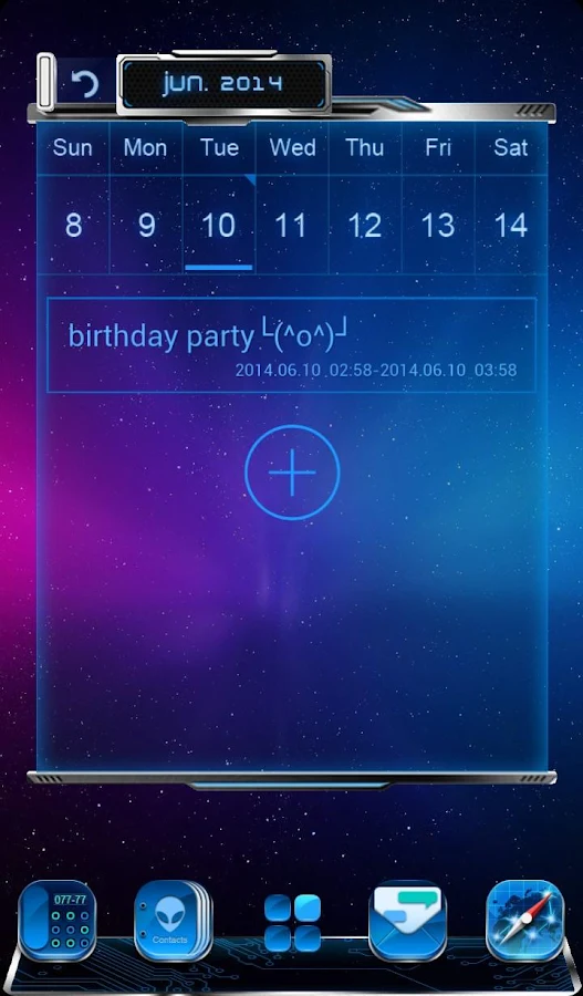3D CALENDAR-COMET 3D LAUNCHER - screenshot