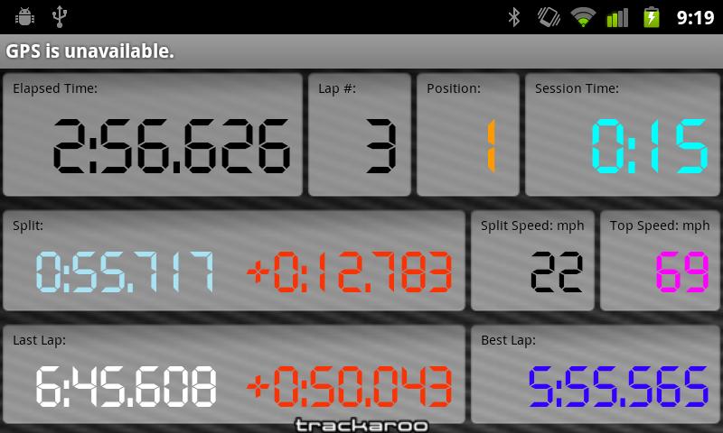 Trackmaster Screen 2