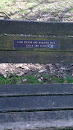 Hilding and Marjorie Palm Plaque on Bench