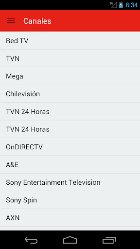 Televisión Chilena Guía Gratis