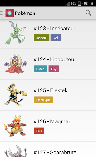 Pokédex pour Android FR