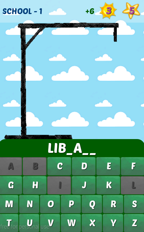 Super Hangman Ad-Free Screen 1