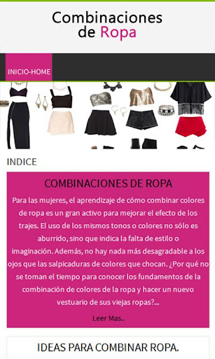 Combinaciones de Ropa 2014