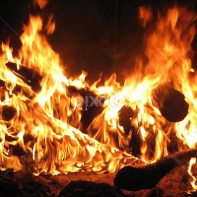 Camp Fire by Dianne Stephens-Miller - Abstract Fire & Fireworks