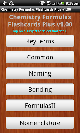 Chemistry Formulas Flashcards+