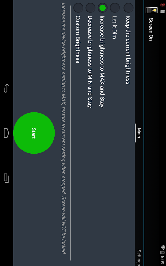 Screen On Full - screenshot