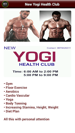 New Yogi Health Club