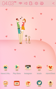 Lastest I Love You Atom theme APK for PC