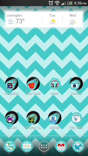 Chevron Blue Theme