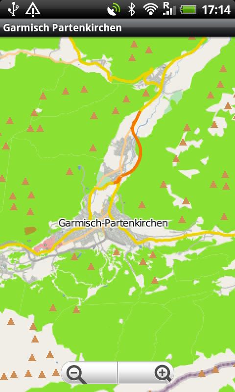 Android application Garmisch Partenkirchen Map screenshort