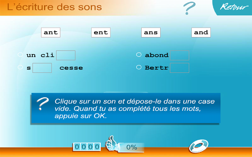 Orthographe CM1 Screen 3