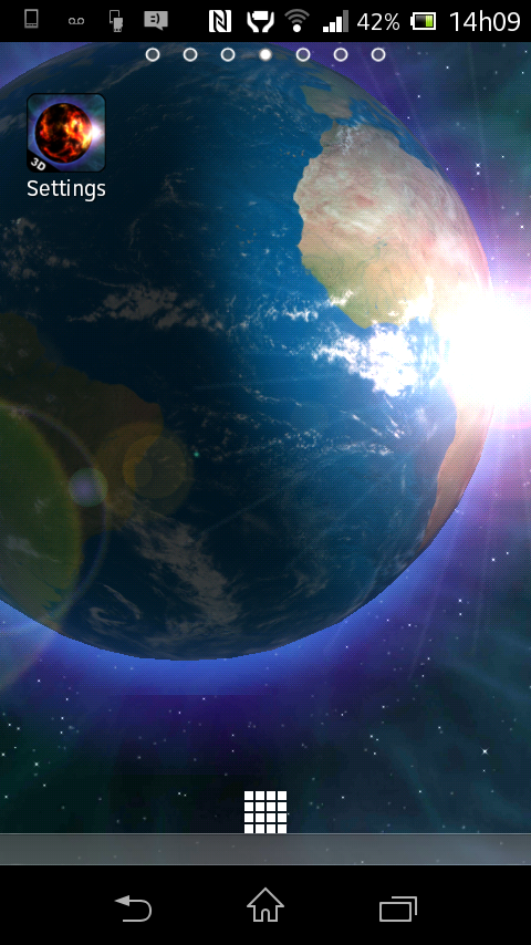 Android application Earth 3D HD Live Wallpaper screenshort
