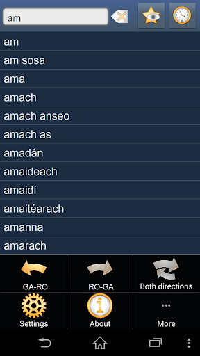 Irish Romanian dictionary