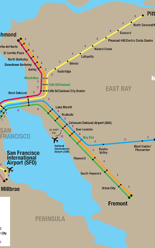 San Francisco BART Map
