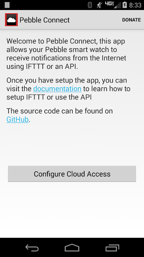 Pebble Connect - screenshot