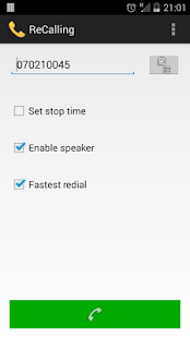 ReCalling Ultra-Fast redial