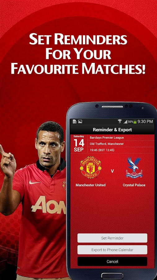 Man Utd Fixtures Calendar - screenshot