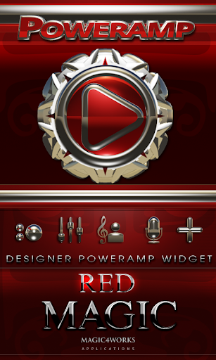 Poweramp Widget Red Magic