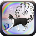 Cute BL&WH Cat-Live Wallpaper icon