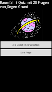 Android application Raumfahrt-Quiz screenshot