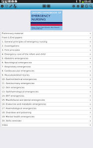 Screenshot Oxford Handbook Emergency Nurs v2.0.1