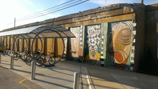 Mural and New Bicycle Shelter