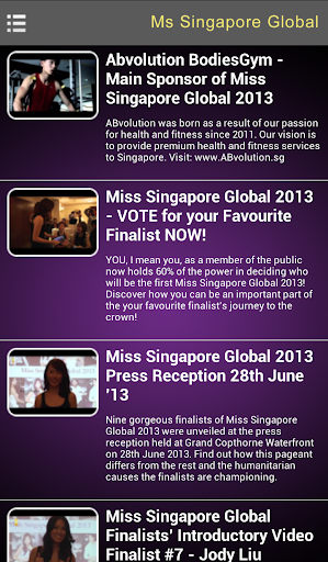 【免費生活App】Miss Singapore Global-APP點子