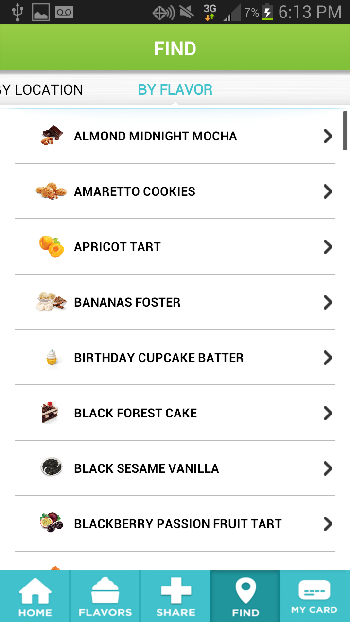 Yogurtland Screen 2