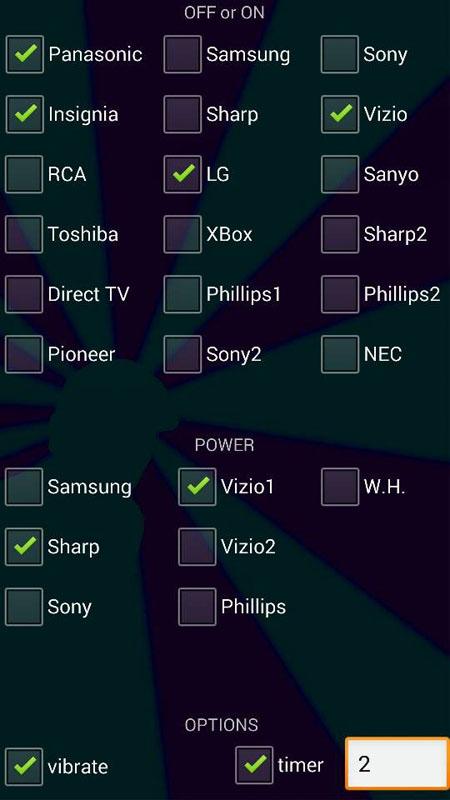 InfraRude TV remote 2.0 Screen 3