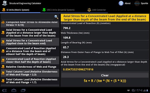 Structural Engineering Tablet Screenshots 4