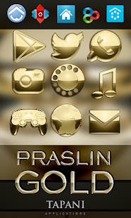 GOLD HD icons adw apex nova go Screenshot