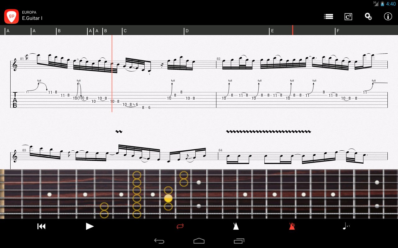 Guitar Pro - screenshot