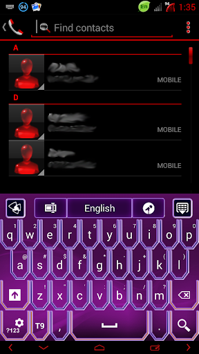 Super Purple Neon GO Keyboard