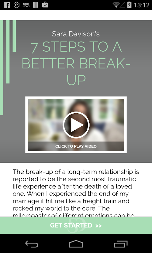 Android application 7 Steps To A Better Breakup screenshort