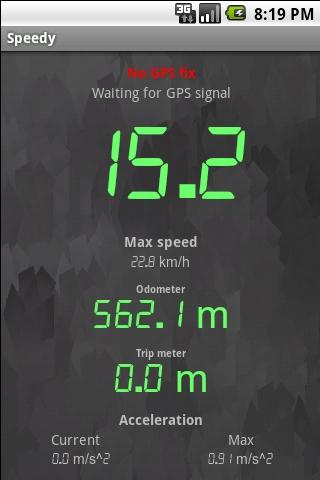Android application Speedy Pro screenshort