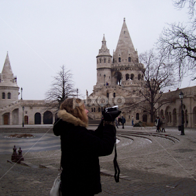 This picture was taken at Buda Castle, in Budapest, Hungry, where I was overtaken by the architecture. by Lilly Revheim - Buildings & Architecture Public & Historical