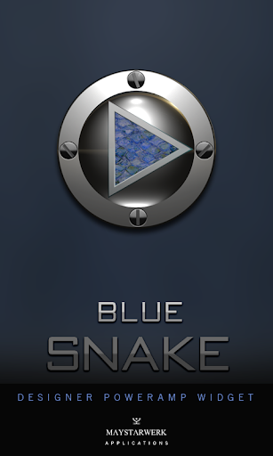 Poweramp Widget Blue Snake