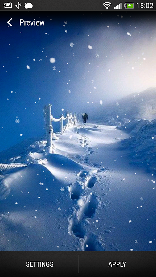 Snowfall Live Wallpaper - screenshot